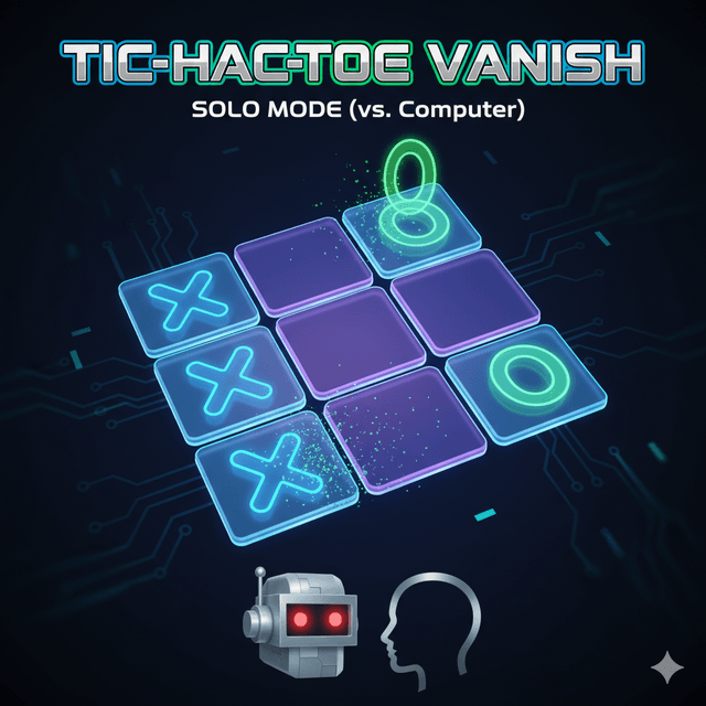 Tic-Tac-Toe Vanish (Solo)